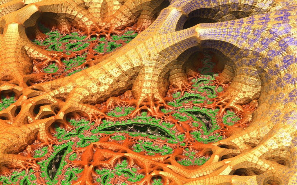 Deep inside a mandelbulb hybrid